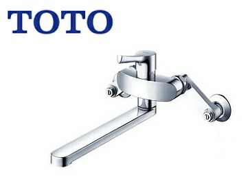 ◇【週日12時まで当日さし出し】≪TOTO TKS05311J≫ 壁付シングル練りあわせる水栓 エコシングル ホンブルグ帽 塩基先っちょ分かれ出る 金属元素 φ25×2  スパウト220mmTKGG30E・EZのあと書き機種