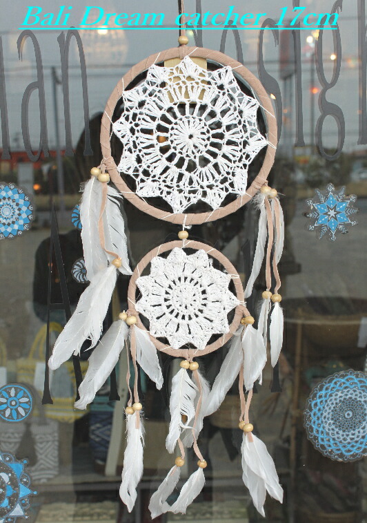 楽天市場】アジアン雑貨 バリ ドリームキャッチャー ホワイト 白
