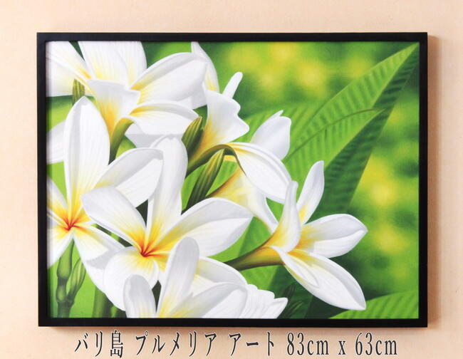 楽天市場】3つの絵でひとつのアートとして完成する プルメリア の 絵画