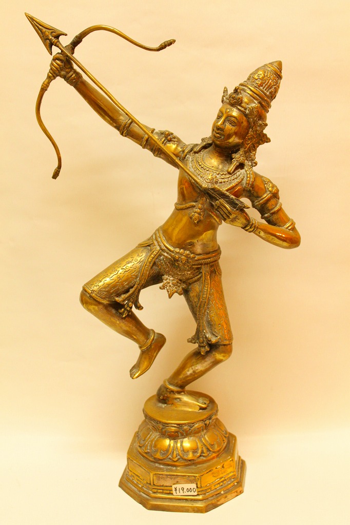 楽天市場】青銅 置物 ブロンズ像 アフリカ民芸 オブジェ 銅像 高さ