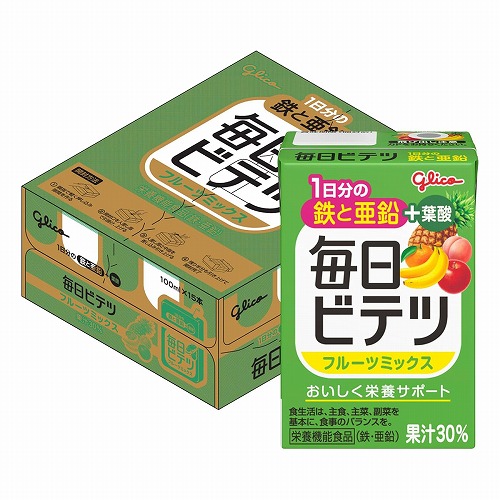 毎日ビテツ フルーツミックス 100ml×15本入