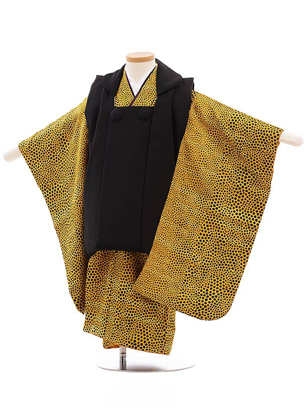 着物セット 子供 着物 男児 3歳男の子 3才 3歳 レオパード 黒 からし 2315 正絹 七五三レンタル 着物 七五三 男児 レンタル 被布 男の子 3歳 着物 七五三 きもの被布セット 往復送料無料 レンタル 新品足袋プレゼント 被布コート 男の子 お祝い 和装 お正月 特別セーフ