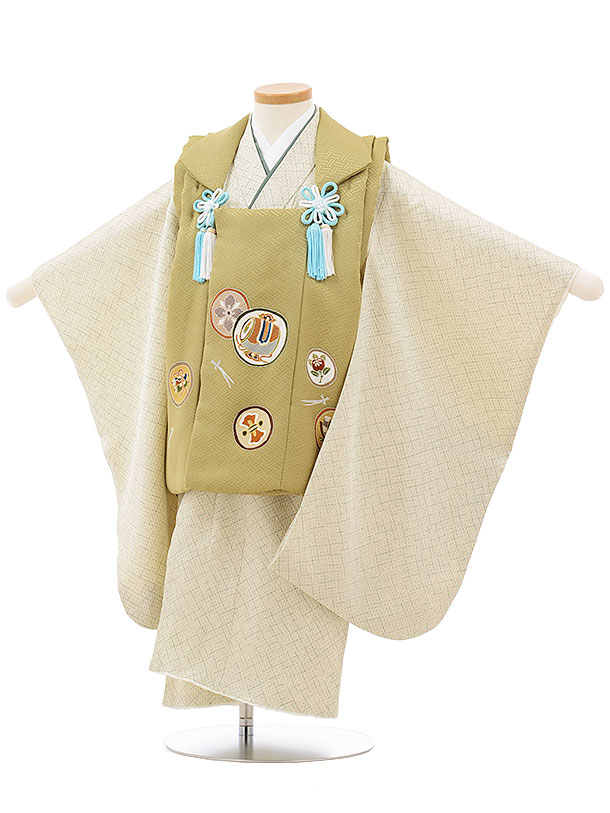 506ab84◎七五三 三歳 男の子 アンティーク着物&被布 鶴鯉宝船 黒◎ 506ab84◎七五三 三歳 男の子 アンティーク着物&被布 鶴鯉宝船