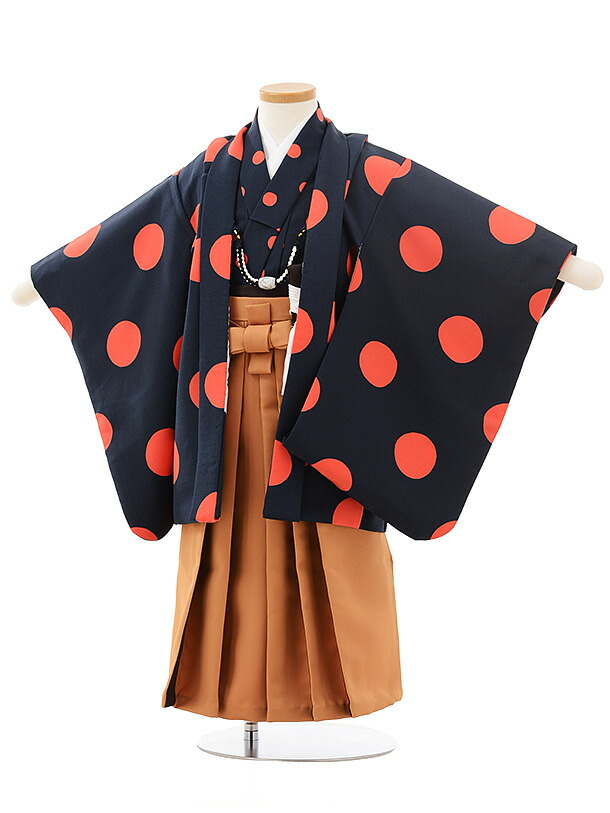 着物 3歳4歳 男の子 753 753 七五三 七五三 3歳児 レンタル 3歳 七五三レンタル 3歳 3歳 七五三 和服 着物 着物レンタル2493 レンタル ドット 袴 男児 ３才４才 紺 オレンジ 新品足袋プレゼント 七五三 3歳 子供 七五三 3歳児 レンタル ３才 往復送料無料 京都かしい