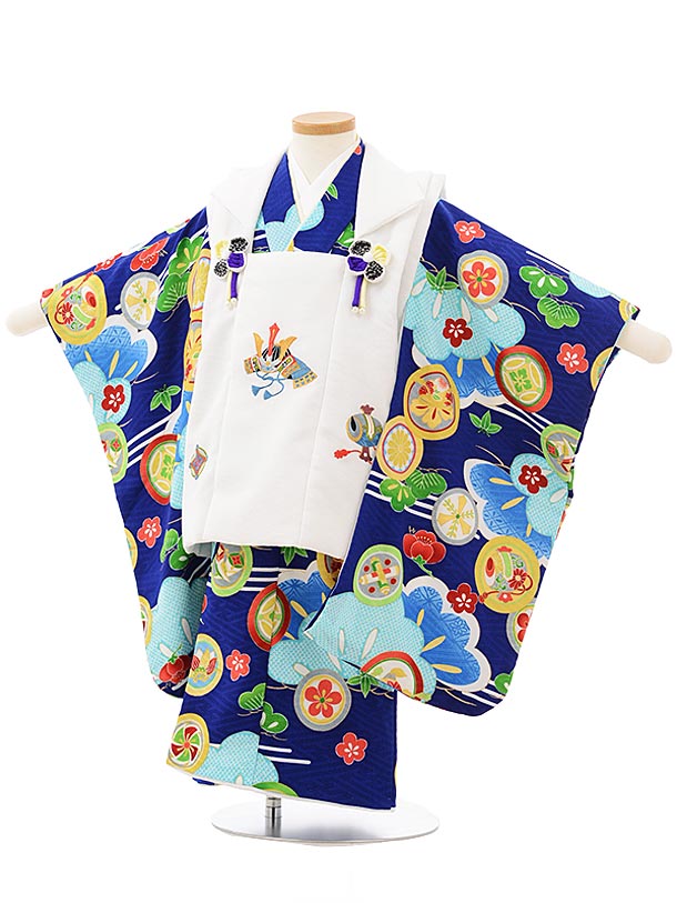 七五三賃借 厚地の外套 御坊っちゃん 御召しもの 2498 白兜刺しゅう×青丸紋 式部浪漫 ブランド名 3歳御坊っちゃん 七五三 お子さん きもの 賃借 仕かける 七五三 お正月 和装 御祝い 3才 3歳 御坊っちゃん 厚地の外套厚地の外套 新品足袋差し上げ物 往復貨物輸送無料【賃借】