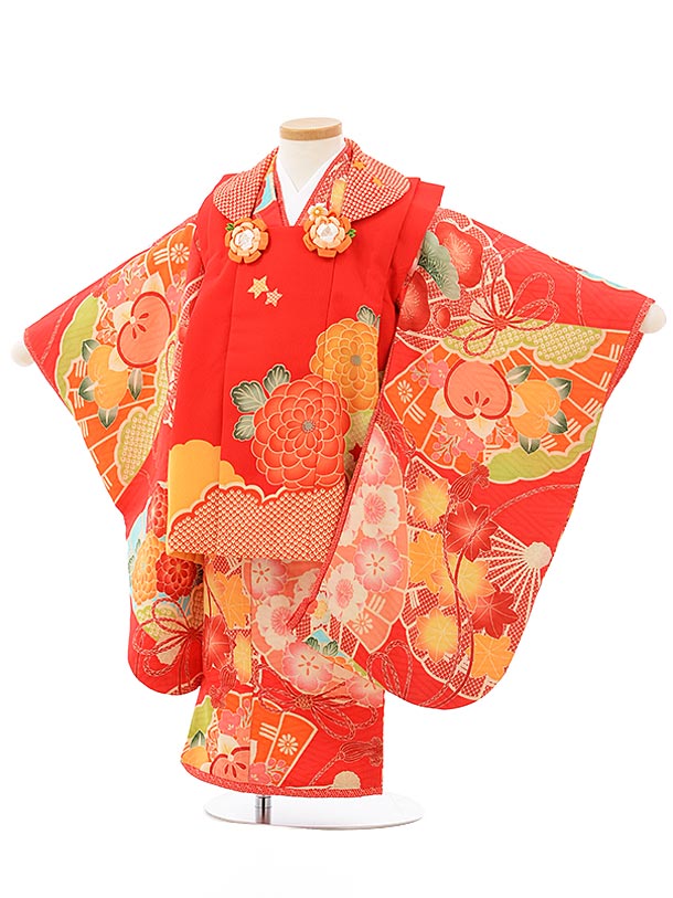 楽天市場】七五三 着物 3歳 レンタル 七五三 3歳 被布 セット 3564