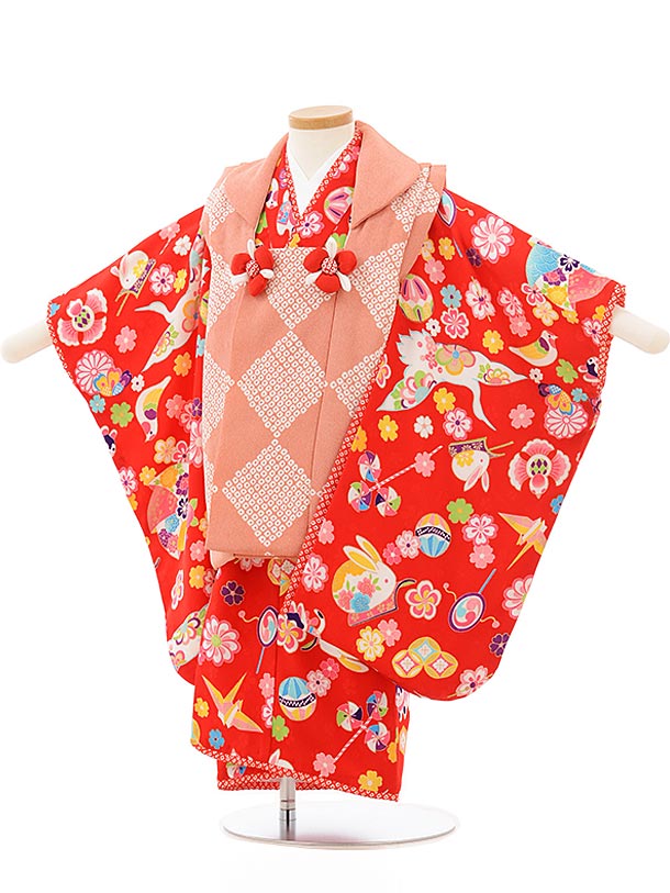 楽天市場】七五三 着物 3歳 レンタル 七五三 3歳 被布 セット 3564