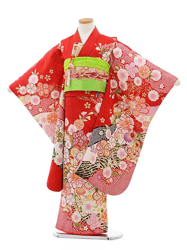 503ag61◎七五三 7歳 全通袋帯 ハーフ成人式 唐花 オフホワイト◎美品 503ag61◎七五三 7歳 全通袋帯 ハーフ成人式 唐花 オフホワイト