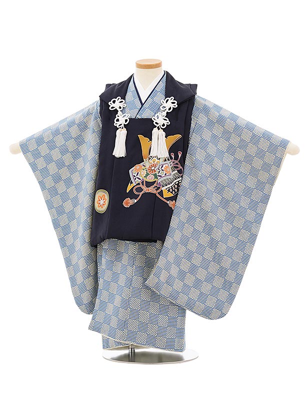 厚地の外套 賃借 お坊っちゃん 七五三 厚地の外套 御召しもの 賃借 七五三 正絹2569紺地兜x青碧変わり市松 3歳お坊っちゃん 七五三 お坊っちゃん 御召しもの 3歳 ちびっ子 きもの 厚地の外套 書き割り お正月 和装 祝賀会 3才 3歳 お坊っちゃん 厚地の外套厚地の外套 新品足袋差し上げ物 往復貨物輸送無料【賃借】