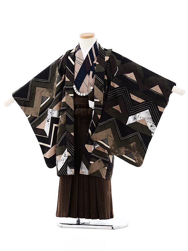 楽天市場】七五三レンタル 男の子 5975黒ゴールド鶴×黒袴 5歳 男の子