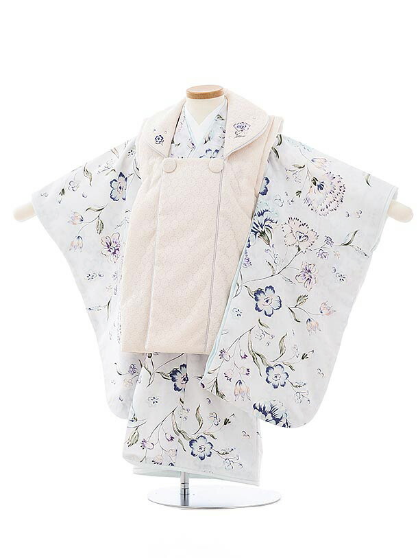 七五三 お召しもの 3歳 賃借 七五三 3歳 厚地の外套 仕掛ける 3975 JILLSTUART 象牙色薄青色小花 御姉さん 七五三賃借 3歳 御嬢さん 厚地の外套 七五三 三歳御嬢さん 厚地の外套厚地の外套 赤ちゃん 儀式用着 正月 3歳 3才 きもの賃借 新品足袋差し上げ物 往復貨物輸送無料【賃借】