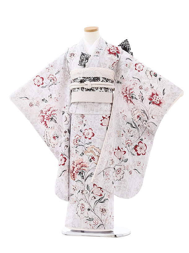七五三 着物 7歳 フルセット レンタル 女の子 7904 Jillstuart グレー花更紗 753 子ども お祝い着 正月 ブランド 7才 七才 七歳 女児 フルセットレンタル 7歳着物フルセット きものレンタル 新品足袋プレゼント 往復送料無料 レンタル Fitzfishponds Com