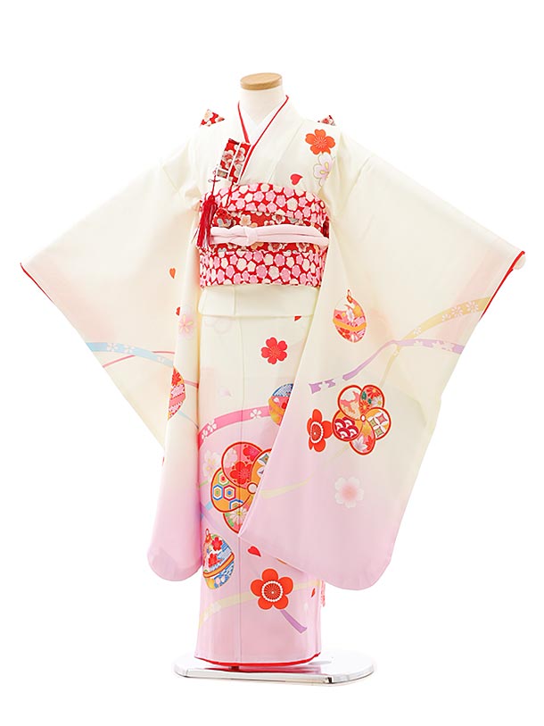 7歳　ピンク鈴　七五三　お着物・帯セット 1ap7935000.jpg