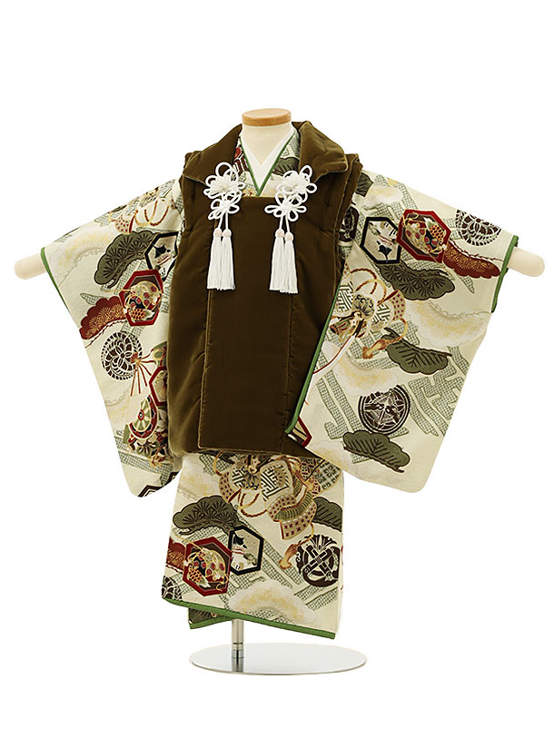 楽天市場】七五三 着物 3歳 男の子 ブランド被布セット 華徒然 「利休