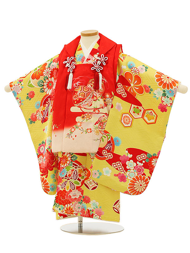七五三 着物 3歳 レンタル 被布 セット 4160赤地ぼかし桜鈴x黄色亀甲花 女の子 七五三レンタル 女児 三歳女児 被布コート 子供 お祝い着 正月 3才 きものレンタル 新品足袋プレゼント 往復送料無料 国内外の人気 七五三 着物 3歳 レンタル 被布 セット 4160赤地ぼかし桜鈴x黄色亀甲花 女の子 七五三レンタル 女児 三歳女児 被布コート 子供 お祝い着 正月 3才 きものレンタル 新品足袋プレゼント 往復送料無料 国内外の人気