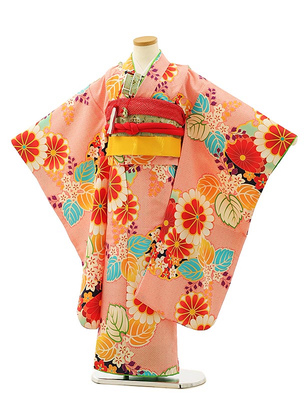 楽天市場】七五三 着物 7歳 フルセット レンタル 女の子 Y079 赤 白