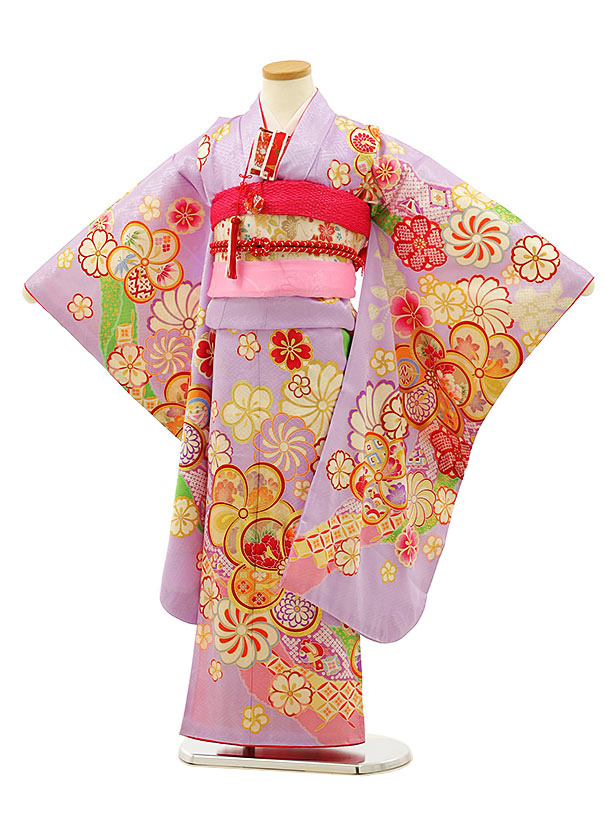 七五三 着物セット
ピンク 花柄 
靴髪飾り
巾着付き n147-0.jpg