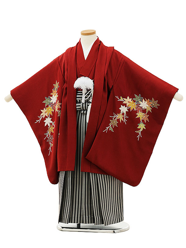 七五三　袴　5歳　男の子 5歳 男の子 正絹 七五三 着物レンタル d5572 袴レンタル