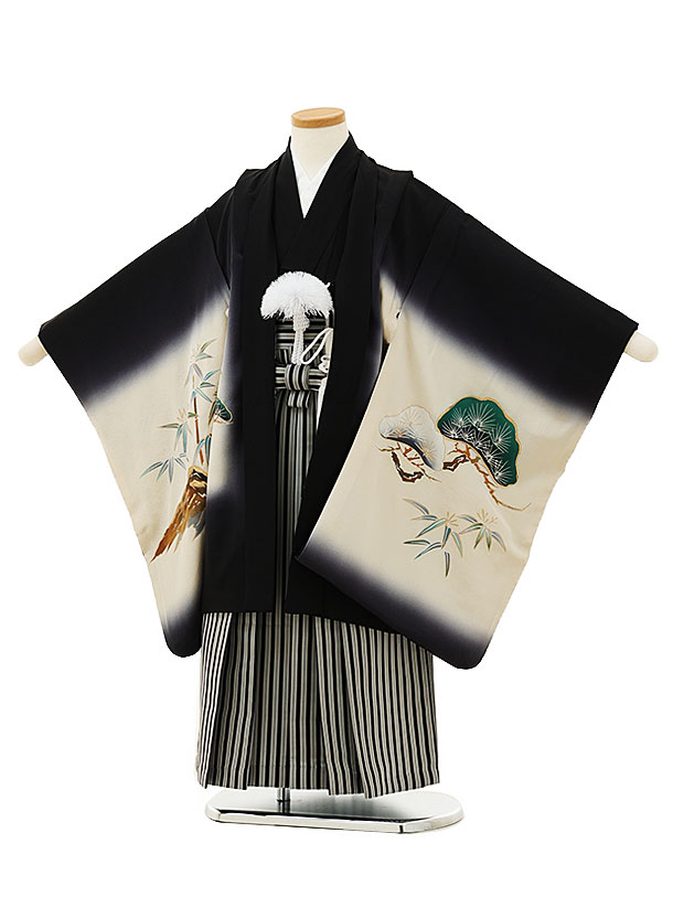 七五三　男の子　正絹　袴一式セット Amazon | [京都瑠璃雛菊] 高級 正絹 七五三 男の子 昇り龍 5歳