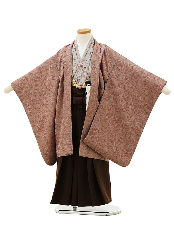 楽天市場】七五三レンタル 男の子 X366 ベージュボタニカル×ブラウン袴