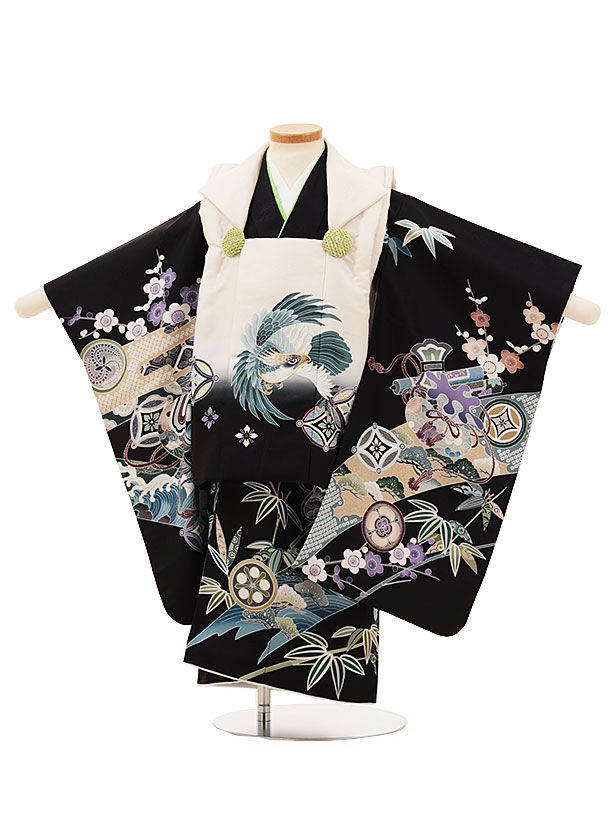 楽天市場】被布 レンタル 男児 七五三 被布 着物 レンタル 七五三 W137