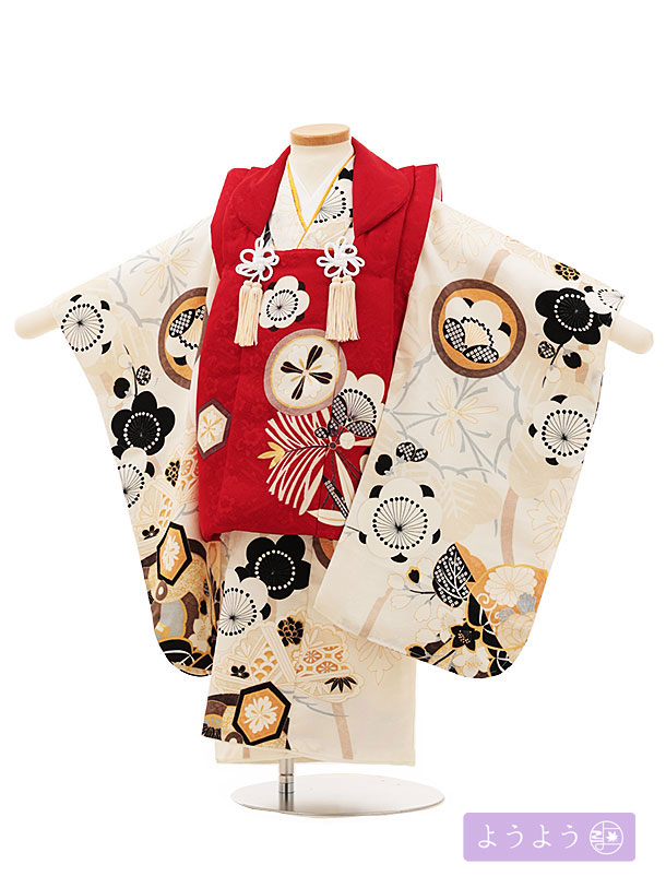 楽天市場】七五三 着物 3歳 レンタル 七五三 3歳 被布 セット O102