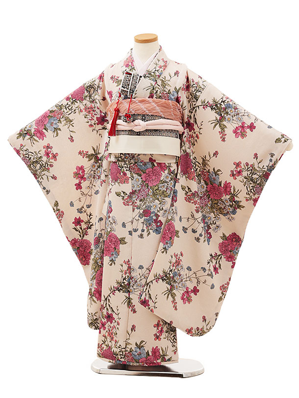 楽天市場】七五三 着物 7歳 フルセット レンタル 女の子 Y154 クリーム