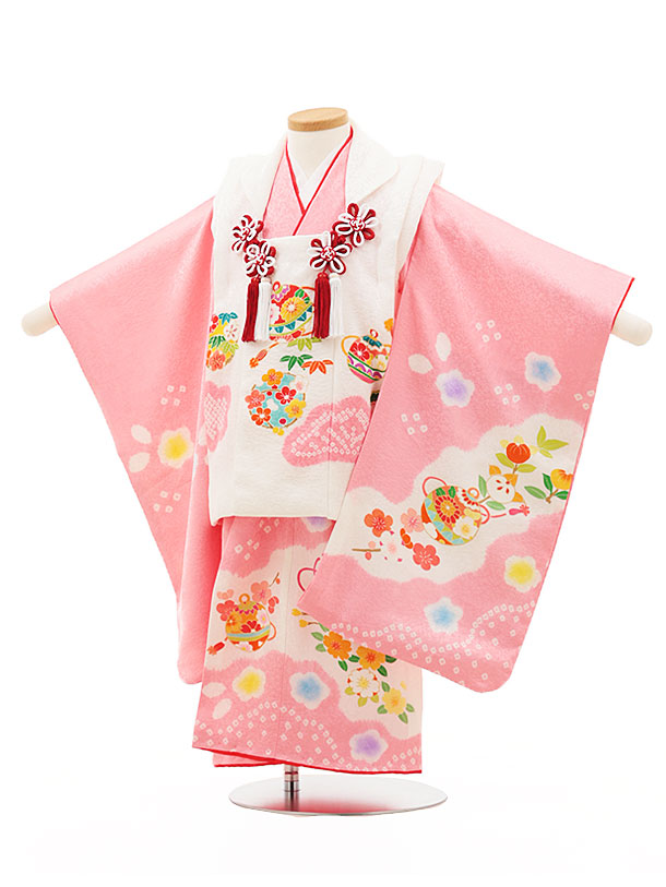 楽天市場】七五三 着物 3歳 レンタル 七五三 3歳 被布 セット 4543