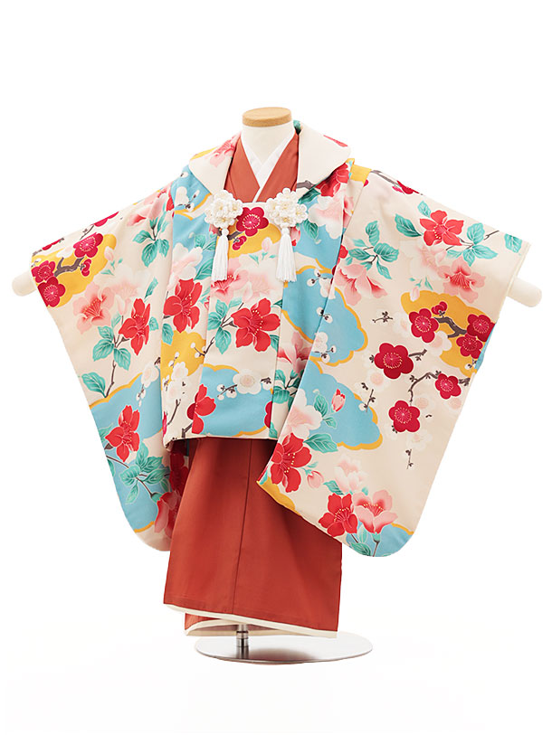 楽天市場】七五三 着物 3歳 レンタル 七五三 3歳 被布 セット 4622 袖