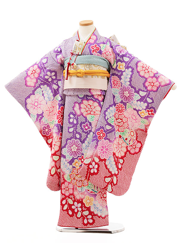 七五三 7歳 女の子 セット 正絹 蝶 鹿の子 青海波 梅 牡丹 菊 0714 七五三 7歳 女の子 セット 正絹 蝶 鹿の子 青海波 梅 牡丹 菊 0714