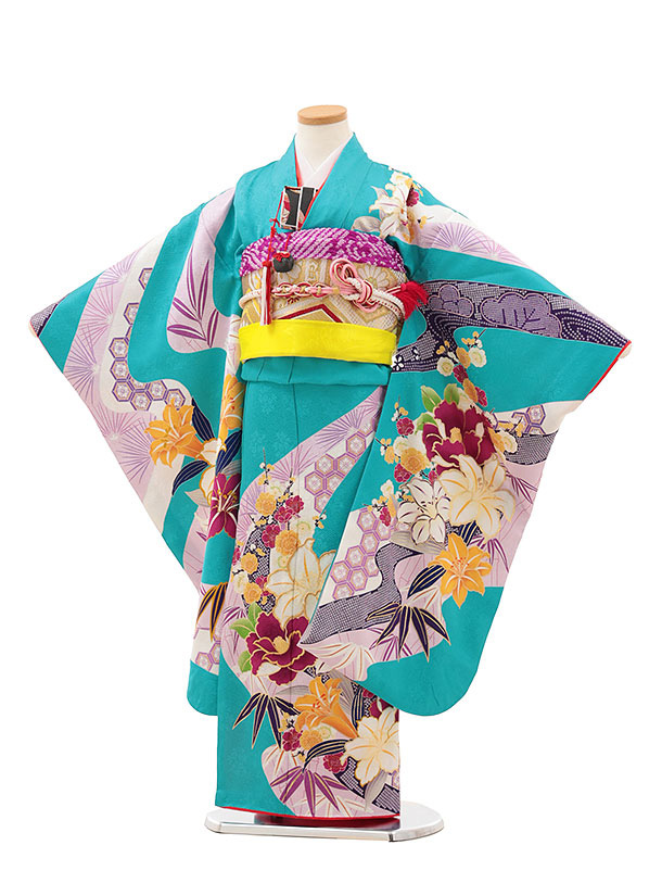 専用☆七五三着物 正絹 120 水色 専用☆七五三着物 正絹 120 水色 7歳 女の子 七五三 正絹 着物