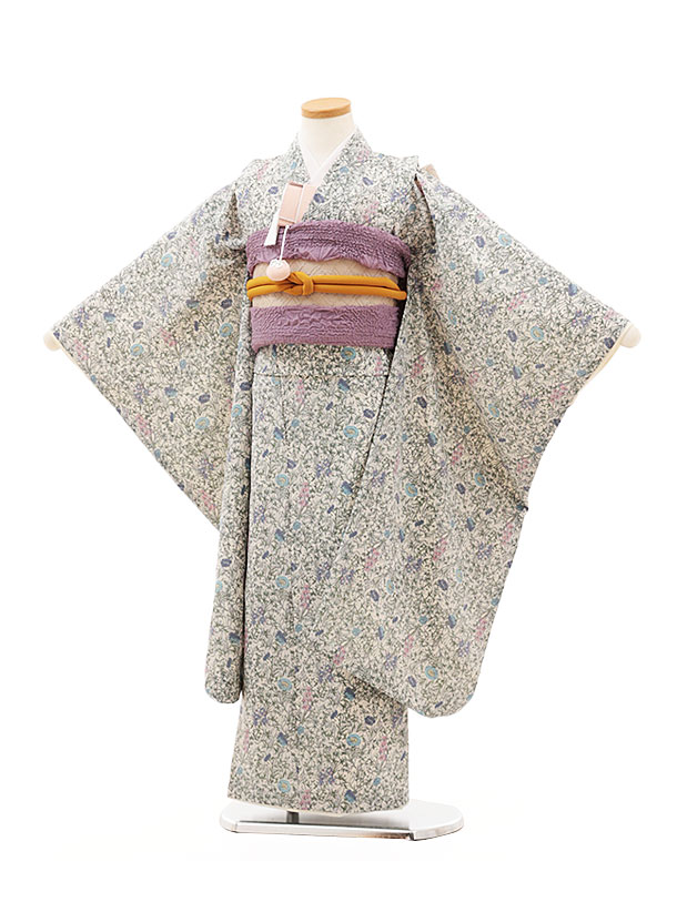 七五三 お召しもの 7歳 フルセット 賃借 御姉さんY276 象牙色 小花 753 お子さん 儀式用着 正月 ブランド名 7才 七才 七歳 御嬢さん フルセット賃借 7歳お召しものフルセット きもの賃借 新品足袋差し上げ物 往復貨物輸送無料【賃借】