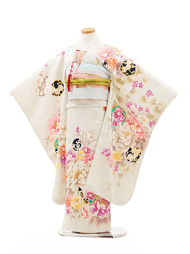 楽天市場】七五三 着物 7歳 フルセット レンタル 女の子 Y291 水色 裾