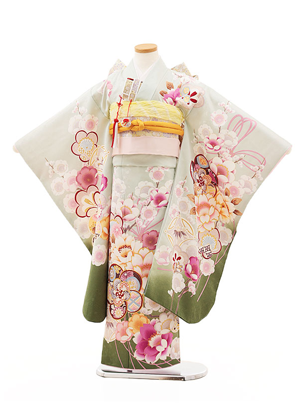 楽天市場】七五三 着物 7歳 フルセット レンタル 女の子 結び帯 Y323