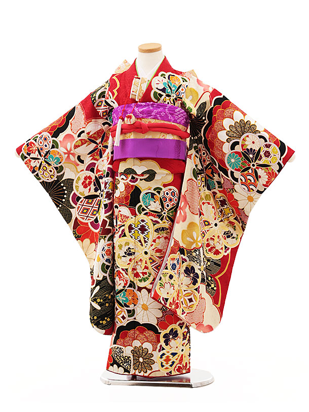 楽天市場】七五三 着物 7歳 フルセット レンタル 女の子 袋帯 Y253