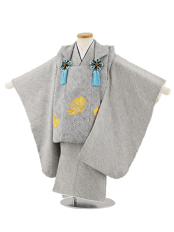 七五三　3歳　男の子　正絹お着物　ハンドメイド　総絞りの被布コーデ 1aow340000.jpg