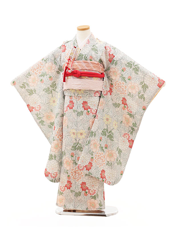 楽天市場】【レンタル】着物 七五三(7歳結び帯)Y558 ペールブルー 桜 7