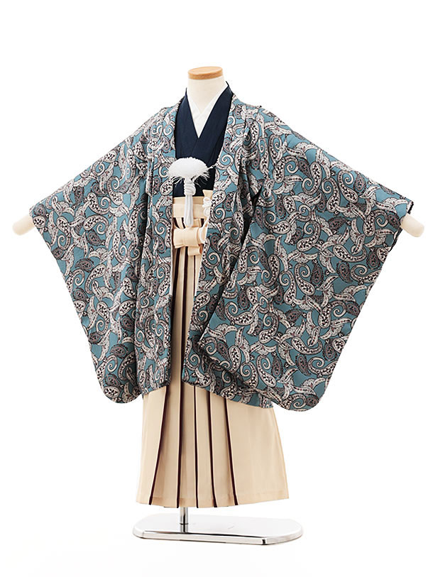 楽天市場】七五三レンタル 男の子 X366 ベージュボタニカル×ブラウン袴