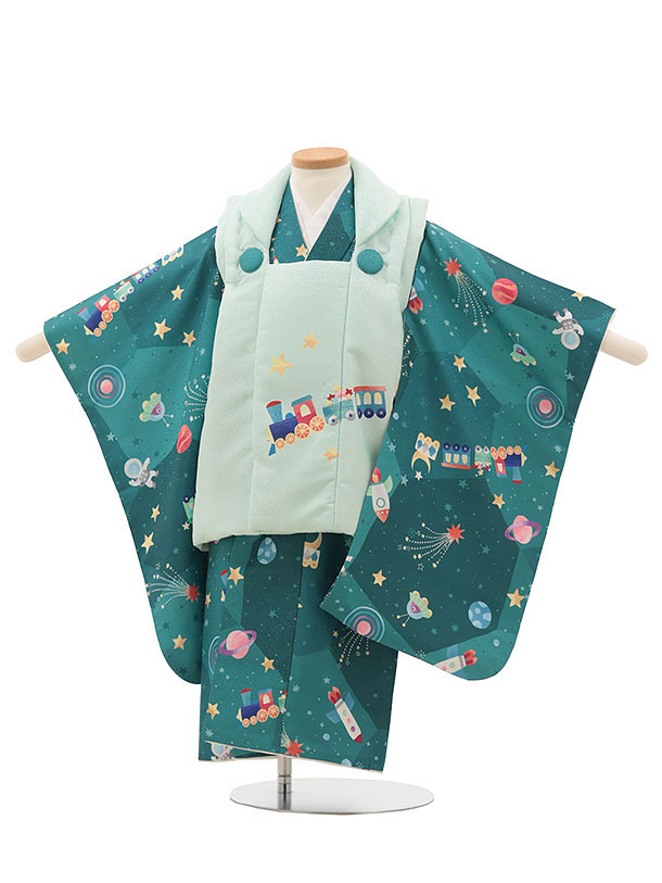 楽天市場】【レンタル】着物 七五三(3歳男児被布)O176【pitapita】宇宙