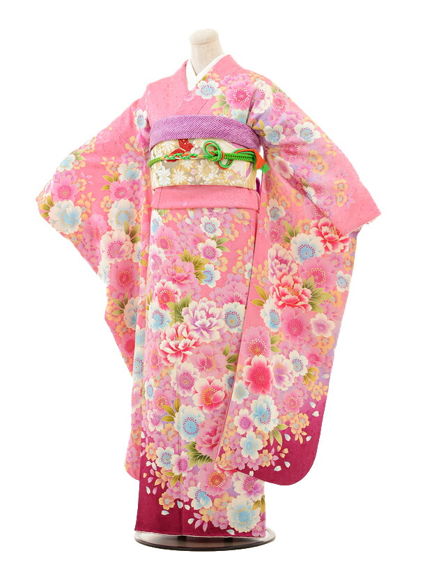 【レンタル】〔振袖〕〔貸衣装〕振袖レンタルE032 sweet ピンク夢桜〔結婚〕〔卒業式〕〔フルセット〕〔rental〕〔振り袖〕〔往復送料無料〕〔新品足袋プレゼント〕〔女性和服〕〔フリソデ furisode〕〔振り袖〕〔振袖 セット〕