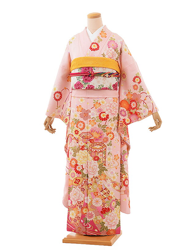 正絹 金通し振袖セット 身丈小さめ 成人式 正絹 金通し振袖セット 身丈小さめ 成人式