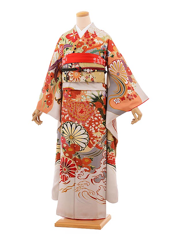未使用近い　ほぼ美品　袷　正絹振袖フルセット　正絹　裄67.5 未使用近い ほぼ美品 袷 正絹振袖フルセット 正絹 裄67.5
