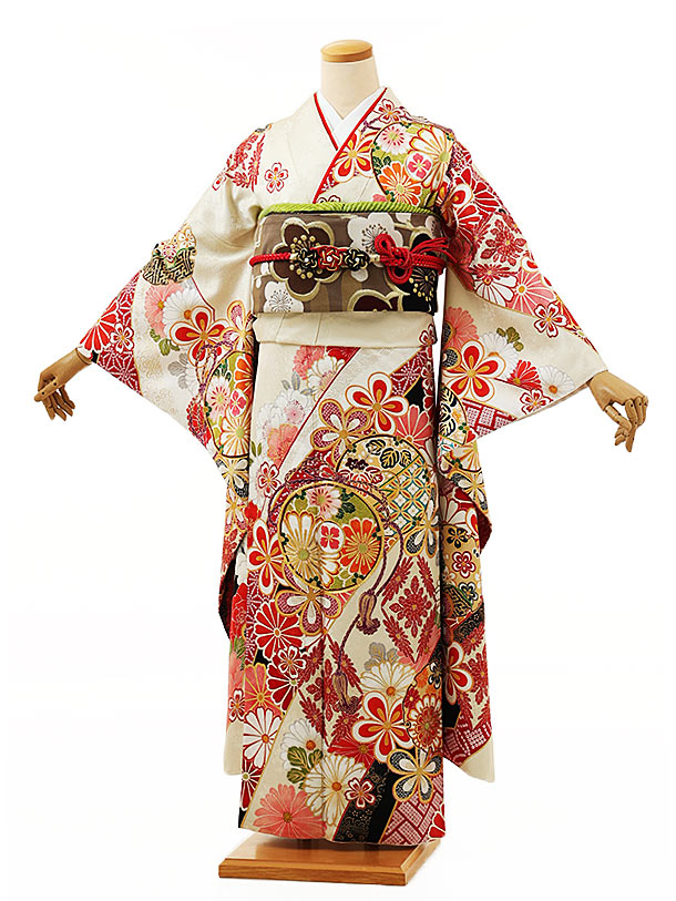 正絹 金通し振袖セット 身丈小さめ 成人式 kimono-rental_fg-255b