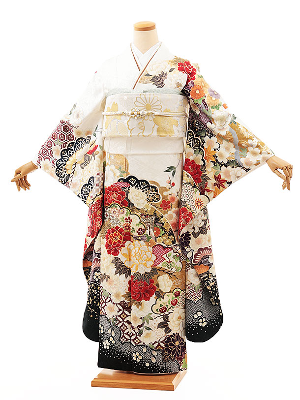 白地の牡丹の柄の振袖です r2085-f-1.jpg