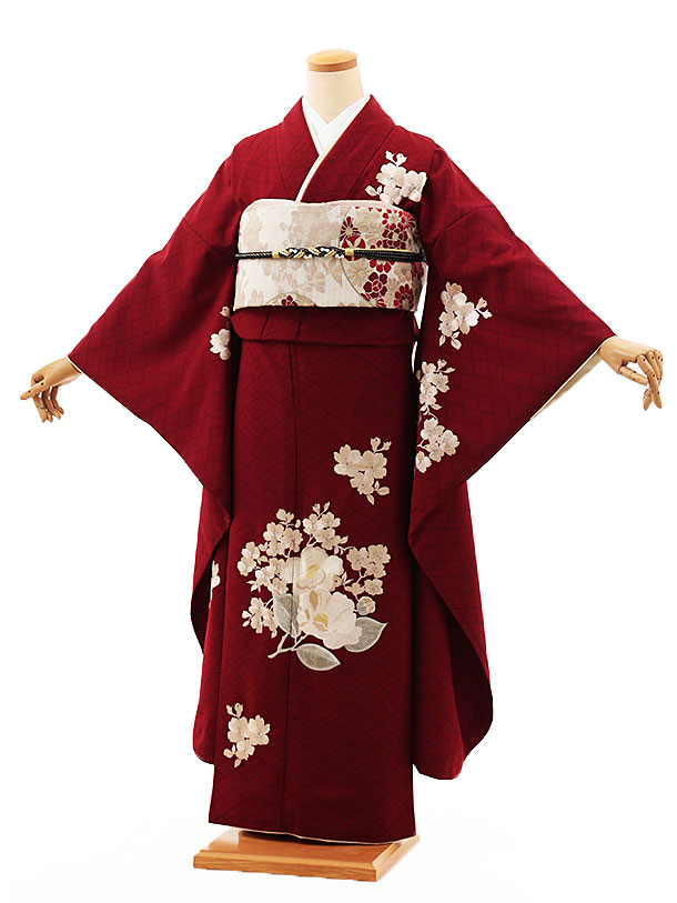 振袖フルセット【48】正絹　成人式　卒業式 成人式・卒業式Point5倍11/27迄)未仕立て 振袖 22点セット「SIA グレー