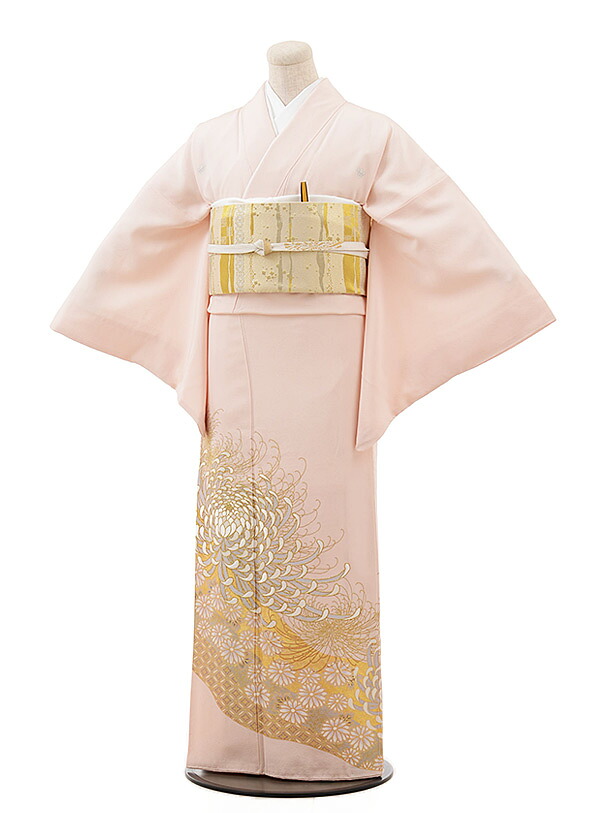 〔色留袖〕〔色留袖 レンタル〕レンタル色留袖684　桂由美 ピンク地　乱菊（YumiKatsura）〔往復送料無料〕〔新品足袋プレゼント〕〔色留袖/着物 レンタル〕〔女性和服〕〔色留袖〕〔イロトメソデ irotomesode〕〔rental〕〔色留袖 セット〕fy16REN07【レンタル】