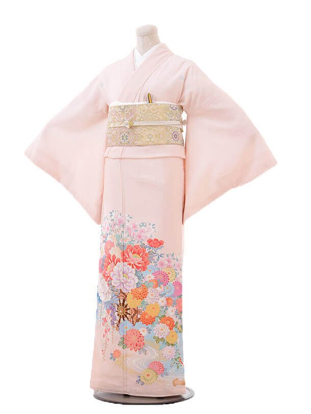 レンタル 五つ紋 色留袖 おすすめ ブランド 712 JAPANSTYLE ピンク地 水面に花づくし 親族 結婚式 往復送料無料 食事会 表彰式 色留め袖レンタル 姉 着物 祖母 式典 人気 新品足袋プレゼント レンタル とめそで トメソデ 女性和服 貸衣装 留袖 フルセット【レンタル】｜京都かしいしょう
