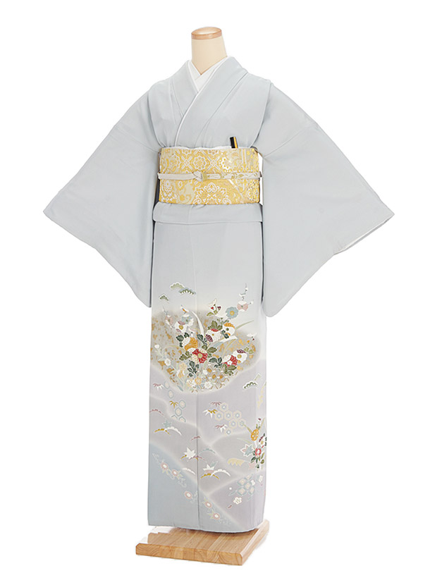 色留袖 レンタル 正絹 555 淡藤色 親族 結婚式 往復送料無料 食事会 表彰式 色留め袖レンタル 姉 着物 祖母 式典 人気 新品足袋プレゼント レンタル とめそで トメソデ 女性和服 貸衣装 留袖 フルセット【レンタル】