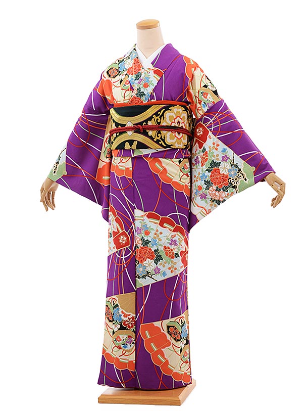 着物 小紋 レンタル 着物セット ブランド レンタル着物 t464 扇文様 新品足袋プレゼント 16点フルセット 着物レンタル 食事会 お稽古 お出かけ 同窓会 お宮参り 七五三 お母さん 往復送料無料 【レンタル】｜京都かしいしょう