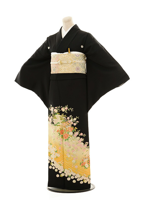 楽天市場】黒留袖 レンタル おすすめ 正絹 4324 ブランド 山本寛斎